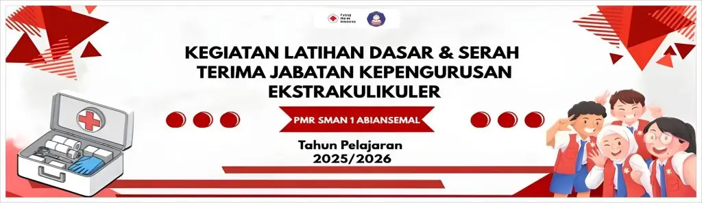 LATSAR dan Serah Terima Jabatan PMR SMA Negeri 1 Abiansemal – T.A. 2025/2026