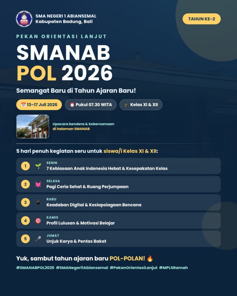 PEKAN ORIENTASI LANJUT (POL) SMANAB 2026 TAHUN KE-2